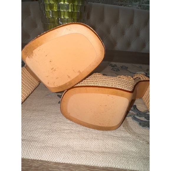 Castaner Espadrille Platform Sandals Woven Raffia Heels Summer Size 39 - Picture 10 of 15